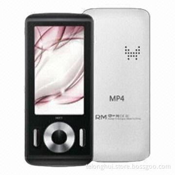 2.8-inch MP4 Players, Rechargeable Battery, Measures 108 x 50 x 10.5mm